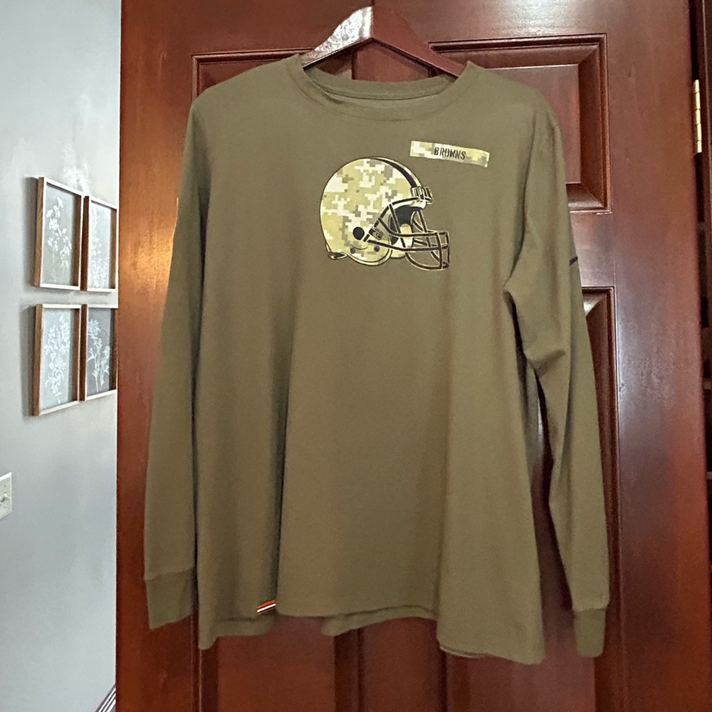 Nike Cleveland Browns Dri-FIT Long Sleeve Tee XXL NFL On Field